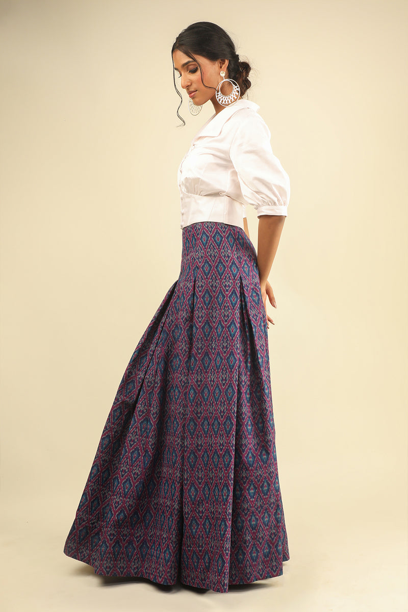 Aether Blue Ikat Kurti