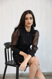 Jamdani weave dress