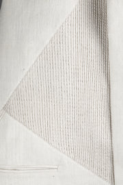 Off white (khadi) nehru jacket with cording