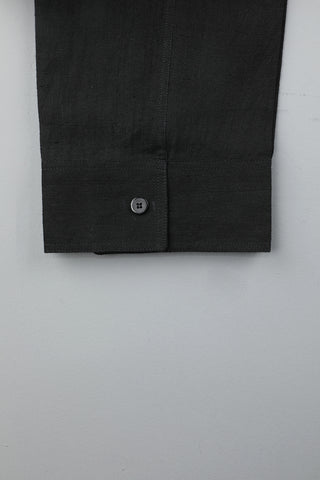 Black regular fit (khadi) trouser