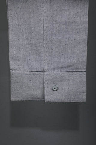 Cool grey regular fit (khadi) trouser