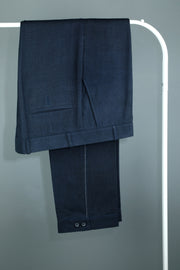 Teal regular fit (khadi) trouser