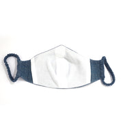 True blue 3 layered handloom cotton mask