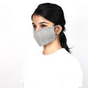 Off white 3 layered 100 % Cotton mask