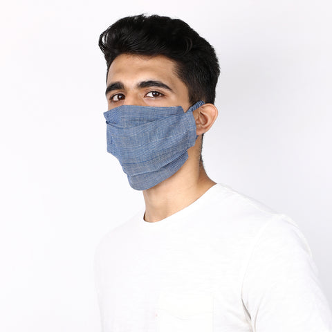 100 % handloom cotton mask - Set of 2 assorted masks