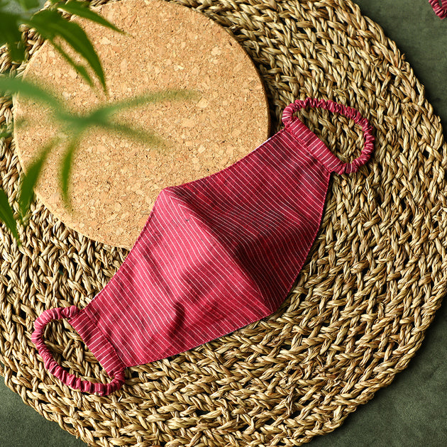 Buy Handloom Cotton Mask Online Airavata Textiles Airavata Weaves