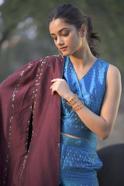 Hand woven, embroidered cape