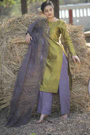 Handwoven silk kurta