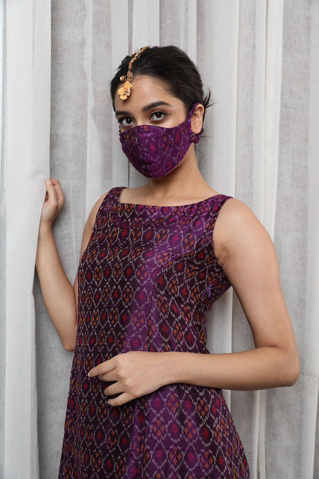 raw silk dresses with ikkat dupattas Silk Dresses Raw Silk Anarkalis With Ikkat Dupattas Brown Sequins Embroidered Silk Anarkali Suit With Ikkat