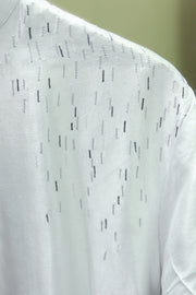 Embroidered Classic White Silk Long Kurta