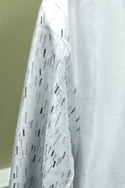 Embroidered Classic White Silk Long Kurta